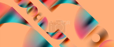 Illustration for Circle composition abstract wallpaper background - Royalty Free Image