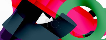 Ilustración de Rayas geométricas de color, líneas de fondo abstracto. Plantilla geométrica mínima para papel pintado, banner, presentación - Imagen libre de derechos