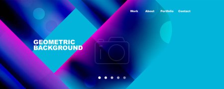 Photo for Squares and lines dynamic speed abstract background. Vector Illustration For Wallpaper, Banner, Background, Card, Book Illustration, landing page - Royalty Free Image