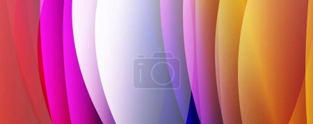 Illustration for Fluid color gradients with dynamic wave line effect. Vector Illustration For Wallpaper, Banner, Background, Card, Book Illustration, landing page - Royalty Free Image