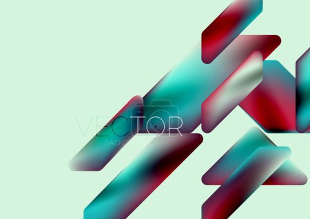 Foto de Fluid color dynamic geometric shapes abstract background. Vector illustration for wallpaper banner background or landing page - Imagen libre de derechos