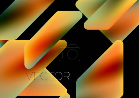 Photo for Fluid color dynamic geometric shapes abstract background. Vector illustration for wallpaper banner background or landing page - Royalty Free Image