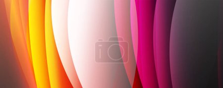 Photo for Trendy simple fluid color gradient abstract background with dynamic wave line effect. Vector Illustration For Wallpaper, Banner, Background, Card, Book Illustration, landing page - Royalty Free Image