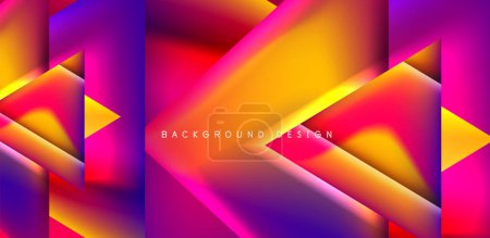 Photo for Abstract bakground with overlapping triangles and fluid gradients for covers, templates, flyers, placards, brochures, banners - Royalty Free Image