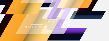 Photo for Background. Geometric diagonal square shapes and lines abstract composition. Vector illustration for wallpaper banner background or landing page - Royalty Free Image