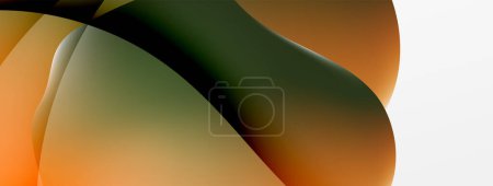 Foto de Fluid color abstract background. Liquid gradients, wave pattern. Trendy techno business template for wallpaper, banner, background or landing - Imagen libre de derechos
