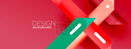 Photo for Background overlapping lines. Dynamic lines abstract wallpaper. Straight lines composition vector illustration for wallpaper banner background or landing page - Royalty Free Image