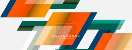 Photo for Vector background. Abstract overlapping color lines design with shadow effects. Illustration for wallpaper banner background or landing page - Royalty Free Image