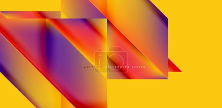 Photo for Dynamic bright lines abstract background, stripes with fluid colors, liquid gradients. Vector Illustration For Wallpaper, Banner, Background, Card, Book Illustration, landing page - Royalty Free Image