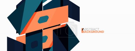 Illustration for Abstract line and triangle background. Creative geometric abstract backdrop. Business template for wallpaper, banner, background or landing - Royalty Free Image