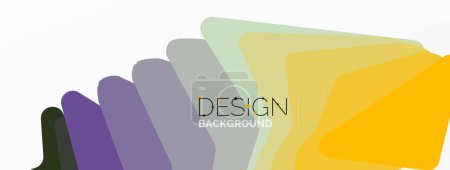 Illustration for Background, creative geometric shapes composition with gradient effect. Wallpaper for concept of AI technology, blockchain, communication, 5G, science, business and technology - Royalty Free Image