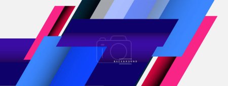 Illustration for Background. Geometric diagonal square shapes and lines abstract composition. Vector illustration for wallpaper banner background or landing page - Royalty Free Image