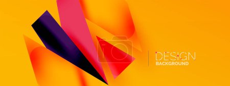 Photo for Background abstract overlapping shapes. Minimal composition vector illustration for wallpaper banner background or landing page - Royalty Free Image