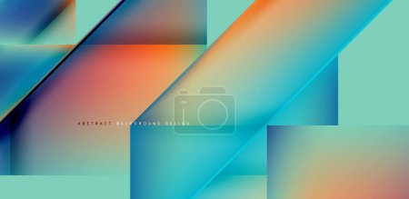 Illustration for Dynamic bright lines abstract background, stripes with fluid colors, liquid gradients. Vector Illustration For Wallpaper, Banner, Background, Card, Book Illustration, landing page - Royalty Free Image