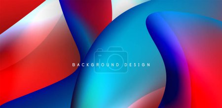 Foto de Beautiful liquid shapes with fluid colors abstract background - Imagen libre de derechos