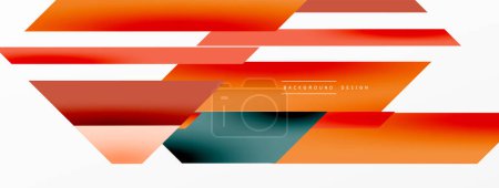 Photo for Minimal geometric abstract background. Dynamic 3d lines composition. Trendy techno business template for wallpaper, banner, background or landing - Royalty Free Image