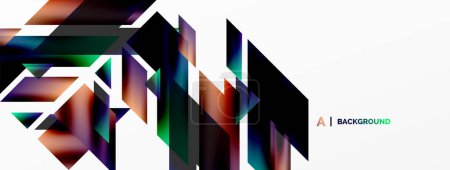 Ilustración de Fondo moderno minimalista abstracto. Diseño de patrones geométricos, 3d y efectos de sombra. Ilustración vectorial - Imagen libre de derechos