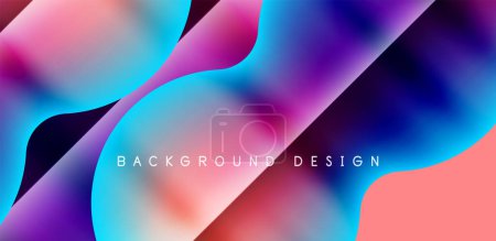 Illustration for Colorful bubble abstract background with shadow effects. Minimalist geometric vector Illustration For Wallpaper, Banner, Background, Card, Book Illustration, landing page - Royalty Free Image