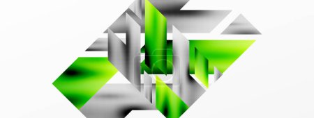 Ilustración de Fondo moderno minimalista abstracto. Diseño de patrones geométricos, 3d y efectos de sombra. Ilustración vectorial - Imagen libre de derechos
