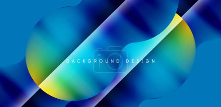 Photo for Colorful circle abstract background. Template for wallpaper, banner, presentation, background - Royalty Free Image