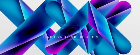 Ilustración de Triangle fluid color gradient abstract background. Vector Illustration For Wallpaper, Banner, Background, Card, Book Illustration, landing page - Imagen libre de derechos