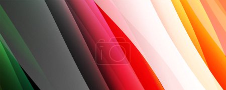 Illustration for Abstract background, trendy simple fluid color gradients waves. Vector Illustration For Wallpaper, Banner, Background, Card, Book Illustration, landing page - Royalty Free Image