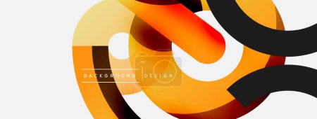Illustration for Circle abstract background. Vector illustration for wallpaper banner background card or landing page - Royalty Free Image