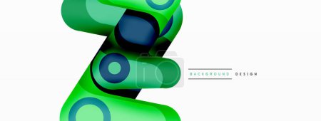 Illustration for Abstract geometric shapes background. Color shapes composition for wallpaper, banner, background or landing - Royalty Free Image