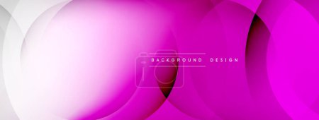 Téléchargez les illustrations : Abstract background - geometric composition created with lights and shadows. Technology or business digital template - en licence libre de droit