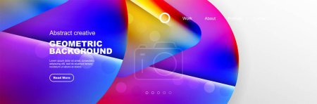 Illustration for Abstract background for your landing page design. Web page for website or mobile app wallpaper - Royalty Free Image