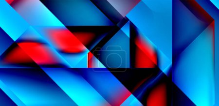 Ilustración de Diseño dinámico del triángulo con colores de gradiente fluido fondo abstracto - Imagen libre de derechos