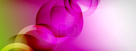 Ilustración de Abstract background - geometric composition created with lights and shadows. Technology or business digital template - Imagen libre de derechos