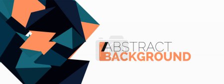 Illustration for Abstract line and triangle background. Creative geometric abstract backdrop. Business template for wallpaper, banner, background or landing - Royalty Free Image