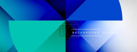 Téléchargez les illustrations : Abstract vector background. Shadow lines and lights with round elements and circles composition. Vector Illustration For Wallpaper, Banner, Background, Card, Book Illustration, landing page - en licence libre de droit