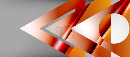 Photo for Triangle abstract background with shiny and glossy effects. Vector Illustration For Wallpaper, Banner, Background, Card, Book Illustration, landing page - Royalty Free Image