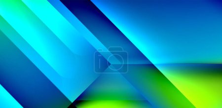 Photo for Dynamic triangle design with fluid gradient colors abstract background - Royalty Free Image