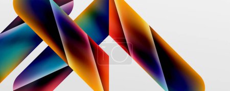 Ilustración de Triangle fluid color gradient abstract background. Vector Illustration For Wallpaper, Banner, Background, Card, Book Illustration, landing page - Imagen libre de derechos