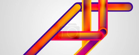 Illustration for Minimalist straight line abstract background. Vector Illustration For Wallpaper, Banner, Background, Card, Book Illustration, landing page - Royalty Free Image