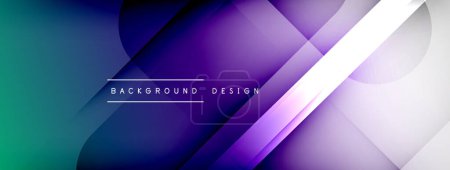 Téléchargez les illustrations : Abstract vector background. Shadow lines and lights with round elements and circles composition. Vector Illustration For Wallpaper, Banner, Background, Card, Book Illustration, landing page - en licence libre de droit