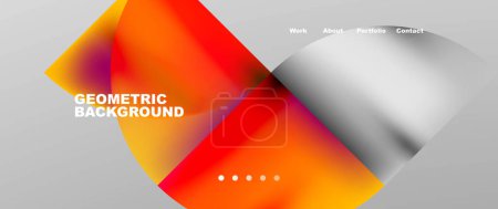Illustration for Circles and round elements abstract background design for wallpaper, banner, background, landing page, wall art, invitation, prints - Royalty Free Image