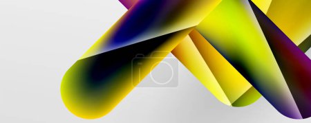 Téléchargez les illustrations : Triangle fluid color gradient abstract background. Vector Illustration For Wallpaper, Banner, Background, Card, Book Illustration, landing page - en licence libre de droit