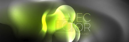 Téléchargez les illustrations : Magic neon glowing lights abstract background wallpaper design, vector illustration - en licence libre de droit