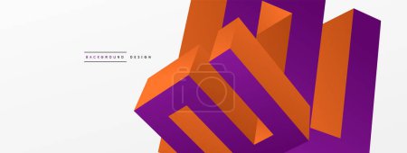 Illustration for Abstract line background. Trendy techno business template for wallpaper, banner, background or landing - Royalty Free Image