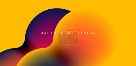 Photo for Colorful bubble abstract background with shadow effects. Minimalist geometric vector Illustration For Wallpaper, Banner, Background, Card, Book Illustration, landing page - Royalty Free Image