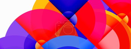 Ilustración de Círculo de moda minimalista fondo abstracto geométrico. Ilustración de vectores para fondos de pantalla, Banner, Fondo, Tarjeta, Ilustración de libros, landing page - Imagen libre de derechos