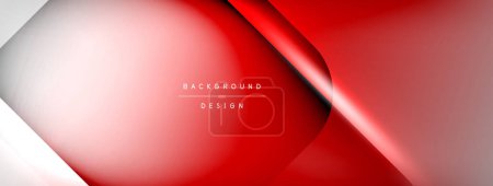 Illustration for Shadow lines vector techno banner and light effects. Techno Illustration For Wallpaper, Banner, Background, Card, Book Illustration, landing page - Royalty Free Image