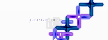 Photo for Cross line background minimal geometric template. Design for wallpaper, banner, background, landing page, wall art, invitation, prints, posters - Royalty Free Image