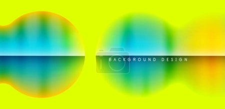 Ilustración de Colorful bubble abstract background with shadow effects. Minimalist geometric vector Illustration For Wallpaper, Banner, Background, Card, Book Illustration, landing page - Imagen libre de derechos