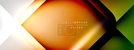 Illustration for Vector abstract line background with glowing effects and shadows. Vector Illustration For Wallpaper, Banner, Background, Card, Book Illustration, landing page - Royalty Free Image