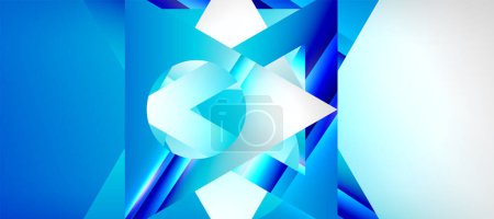 Foto de Triangle abstract background with shiny and glossy effects. Vector Illustration For Wallpaper, Banner, Background, Card, Book Illustration, landing page - Imagen libre de derechos